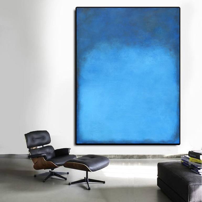 Original Abstract Painting by Leon Grossmann