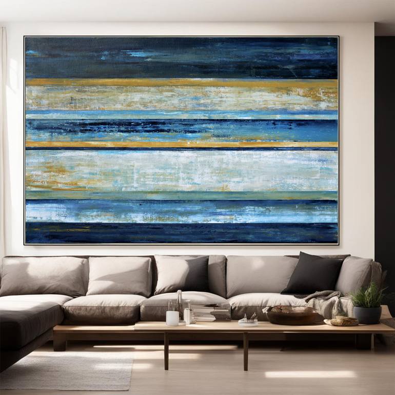 Original Abstract Expressionism Abstract Painting by Leon Grossmann