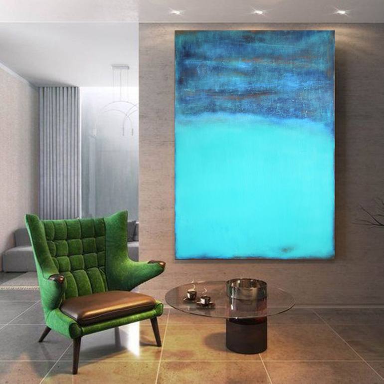 Original Abstract Expressionism Abstract Painting by Leon Grossmann