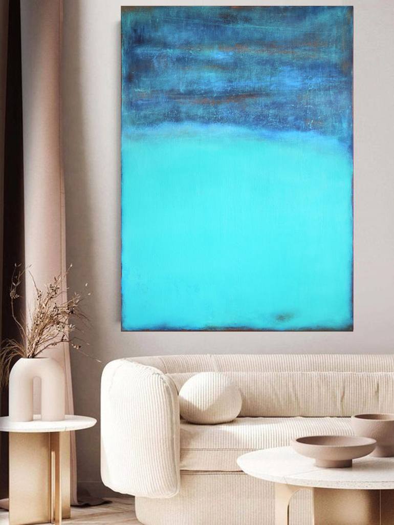 Original Abstract Painting by Leon Grossmann