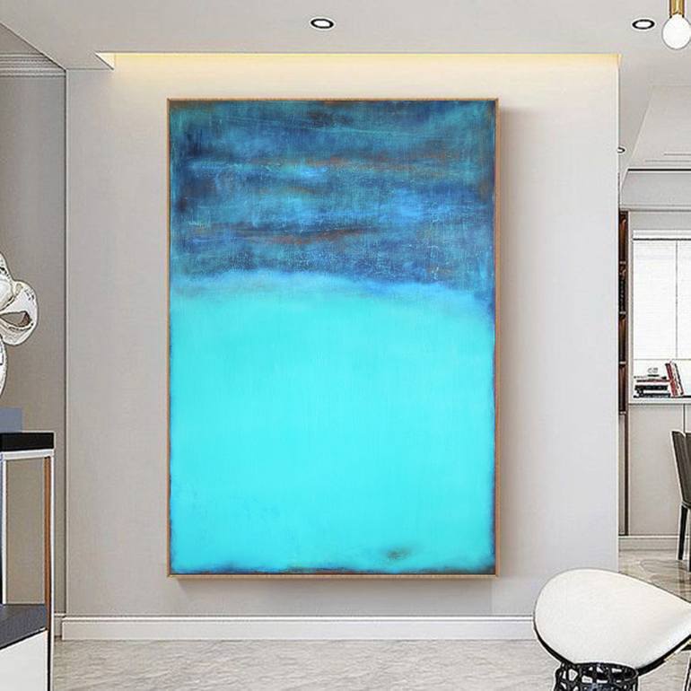 Original Abstract Expressionism Abstract Painting by Leon Grossmann