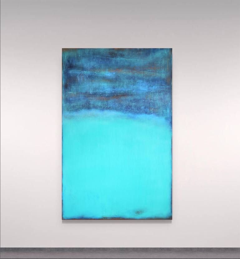 Original Abstract Expressionism Abstract Painting by Leon Grossmann