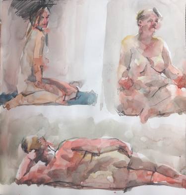Original Nude Paintings by Hubert Maria Berezowski
