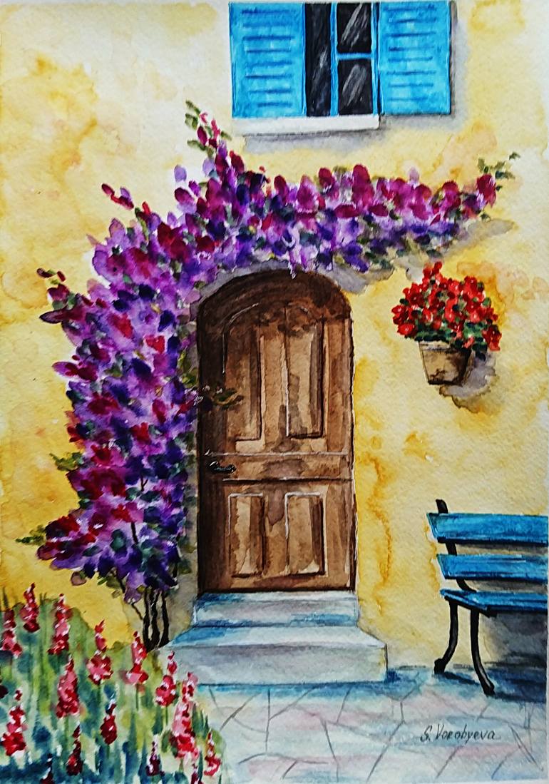 Door Painting by Svetlana Vorobyeva | Saatchi Art