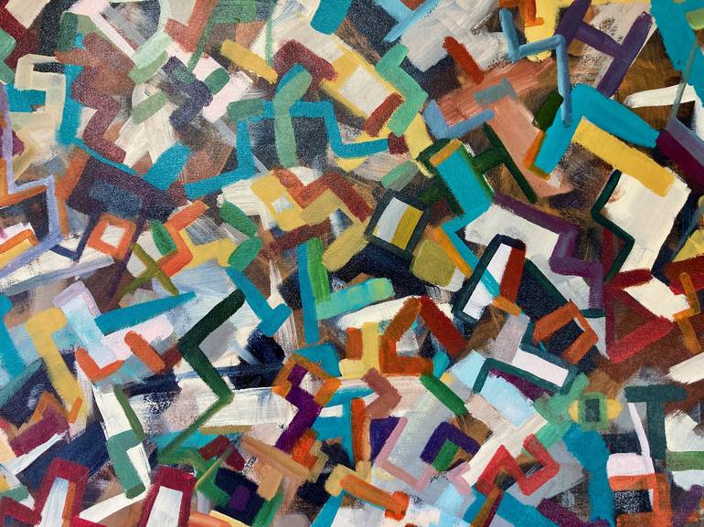 Original Cubism Abstract Painting by Rhyan Taylor