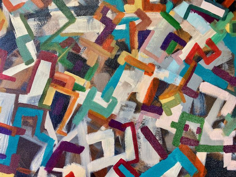 Original Cubism Abstract Painting by Rhyan Taylor