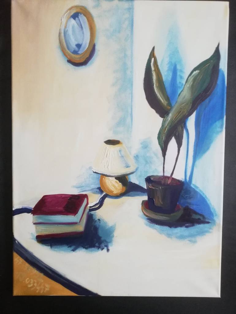 Original Art Deco Home Painting by Xenia Toth