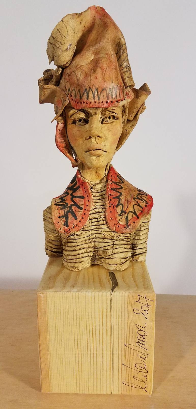 Original Portrait Sculpture by Leda Almar