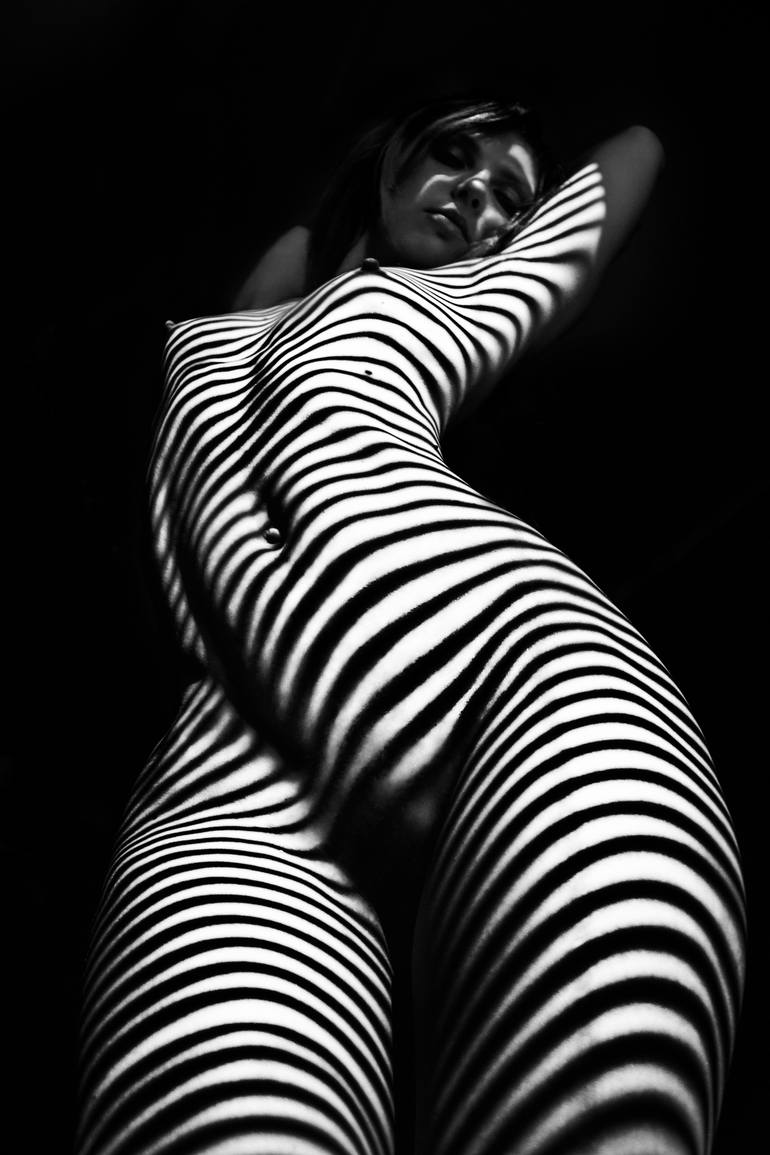 aesthetic nude, art-nude, fine-art-nude, bw-nude, zebra shadows nude, mikha...