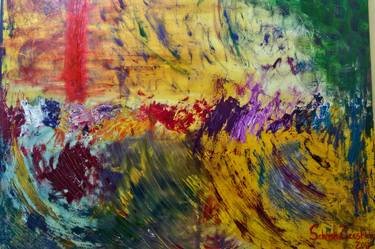Print of Abstract Expressionism Abstract Paintings by Serish Zeeshan