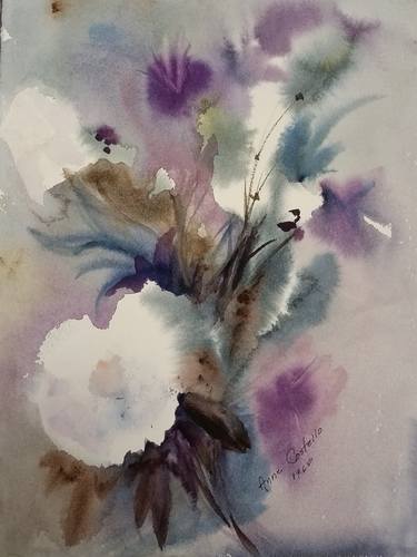 Original Floral Paintings by Anne Costello