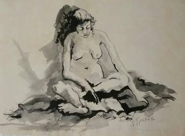 Original Figurative Nude Paintings by Anne Costello