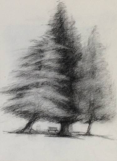 Original Fine Art Landscape Drawings by Finnie Chen