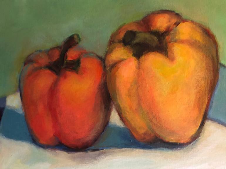 Original Expressionism Still Life Painting by Finnie Chen