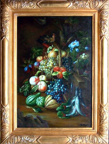 Floral, Fruits, Vegetables, Fishes Classic composition thumb
