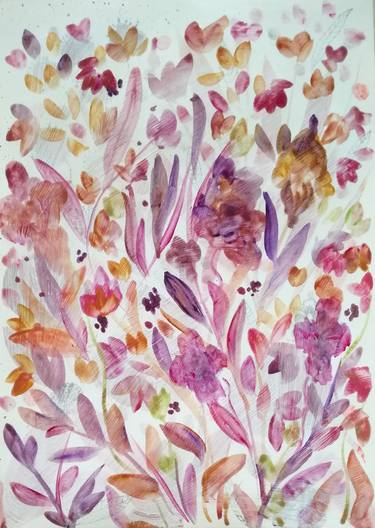 Original Floral Paintings by Nathalie RAGOUST