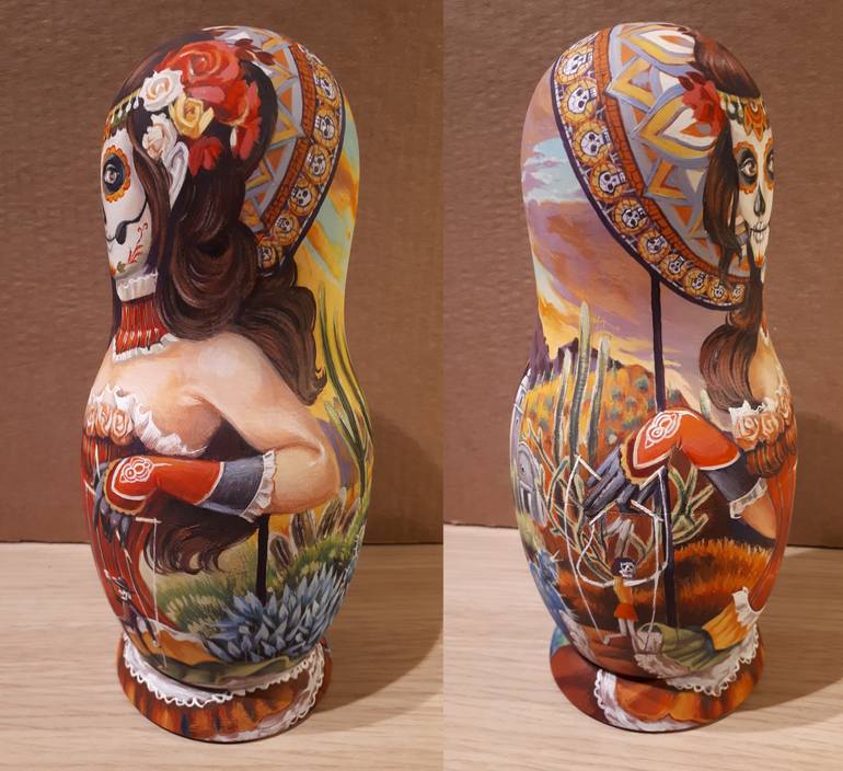 Original Art Deco Pop Culture/Celebrity Sculpture by Costa Kaledin