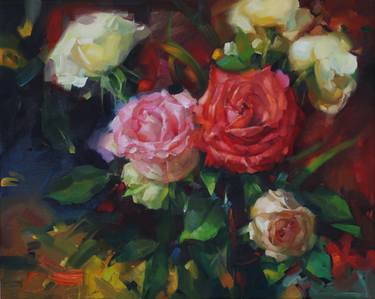Original Expressionism Floral Paintings by Margarita Kukhtina