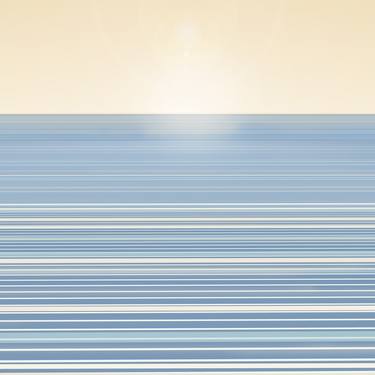 Print of Abstract Seascape Mixed Media by Kyoko Endo