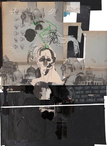 Original Abstract Collage by sendija purcena