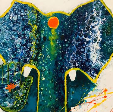 Original Abstract Expressionism Abstract Paintings by Kanak Kiran