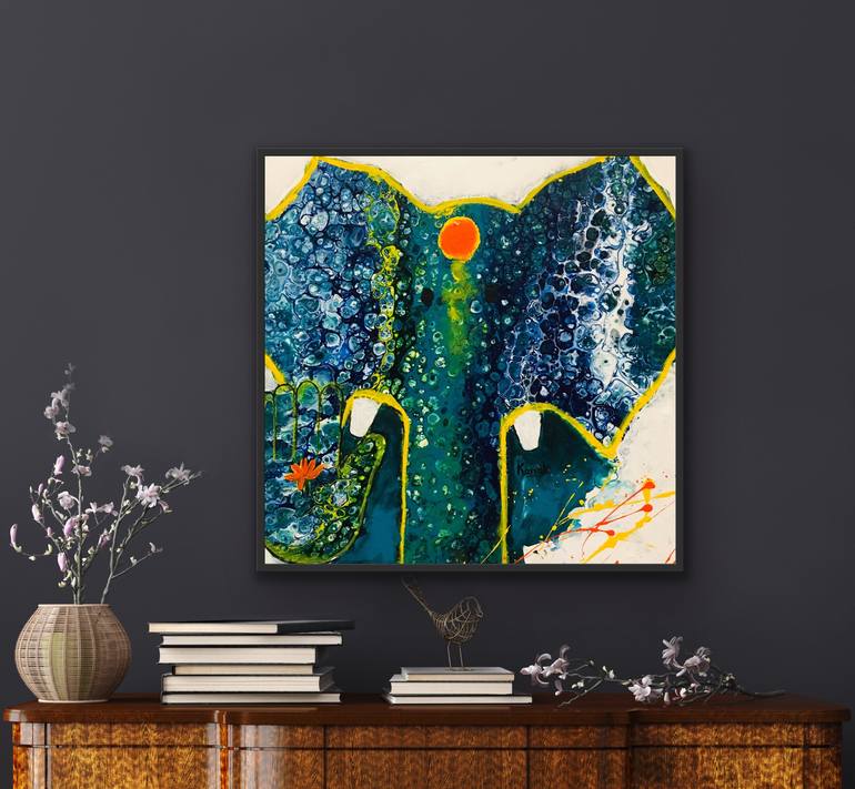 Original Abstract Expressionism Abstract Painting by Kanak Kiran