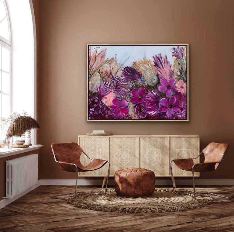 Original Fine Art Floral Painting by Kanak Kiran