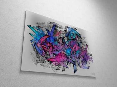 Original Abstract Expressionism Abstract Mixed Media by Ryan Ovsienko