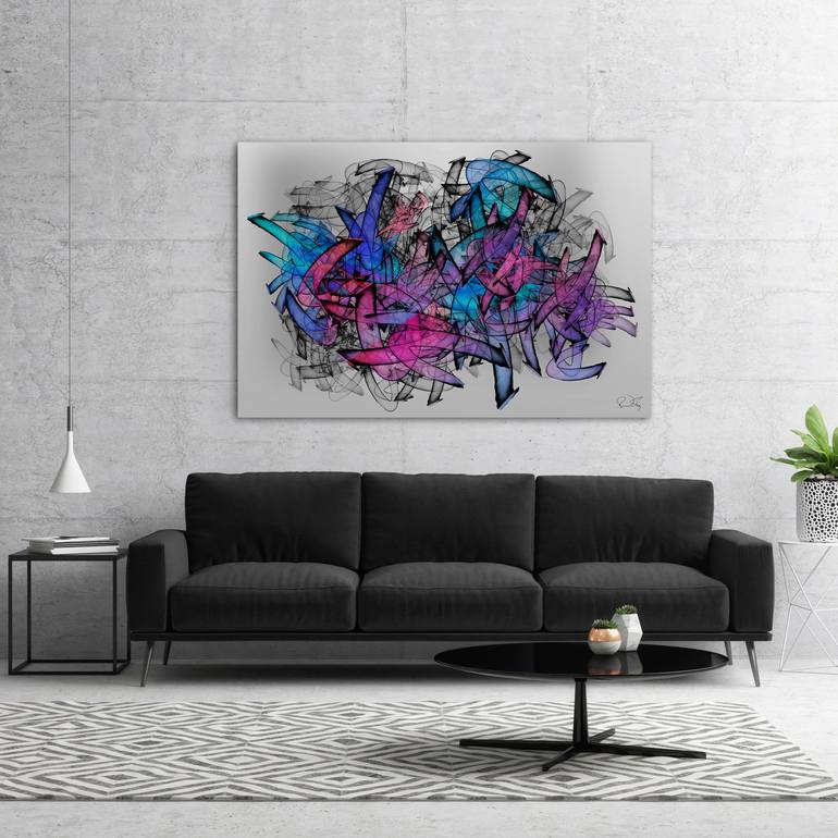 Original Abstract Expressionism Abstract Mixed Media by Ryan Ovsienko