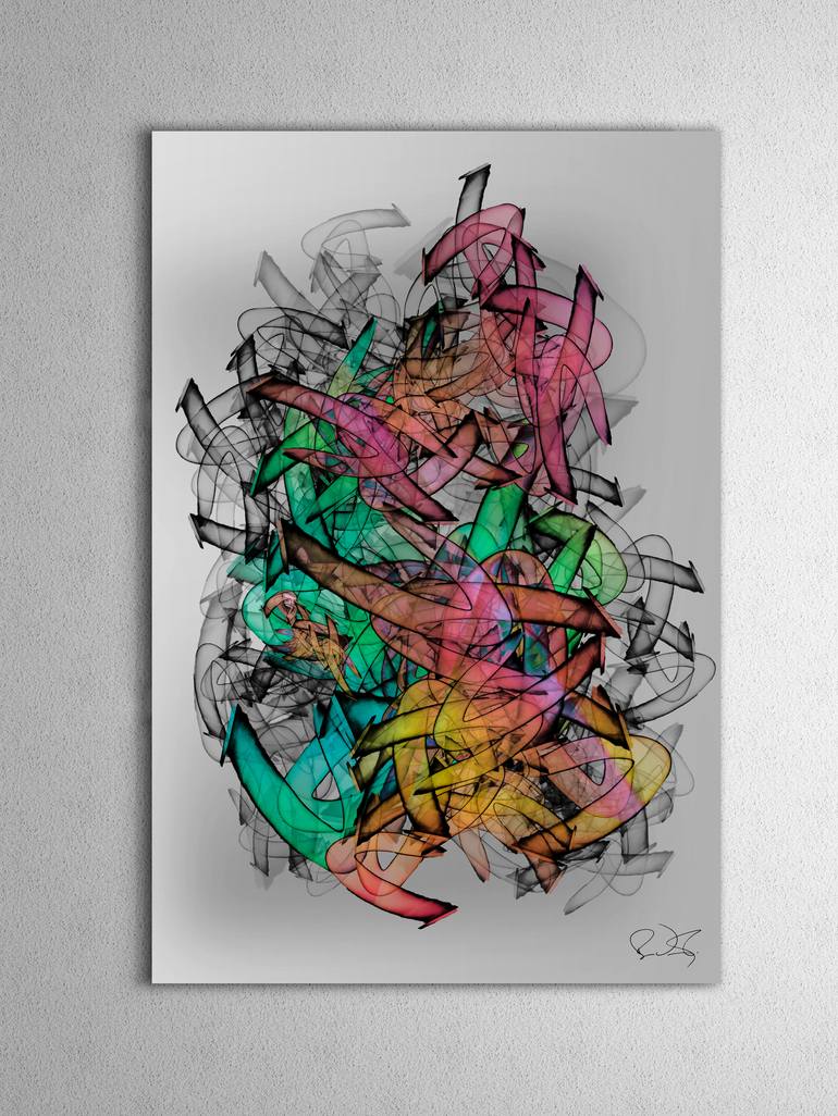 Original Abstract Mixed Media by Ryan Ovsienko