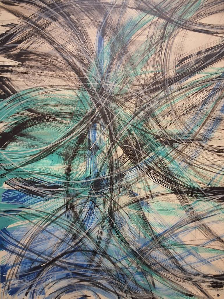 Print of Abstract Expressionism Abstract Paintings by Dwayne Huzar