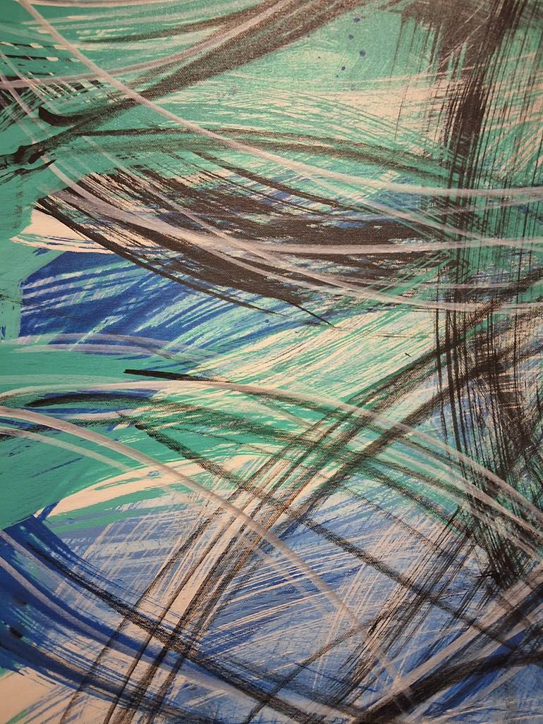 Original Abstract Expressionism Abstract Painting by Dwayne Huzar