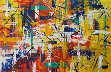 Original Abstract Expressionism Abstract Paintings by Dwayne Huzar