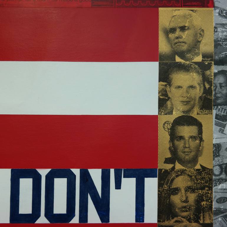 Original Pop Art Political Mixed Media by Lance Taylor