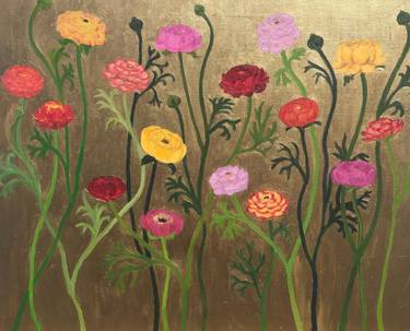 Original Floral Paintings by Jill Jeannides