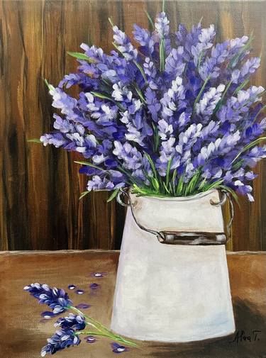 Original Floral Painting by Alina Tanase