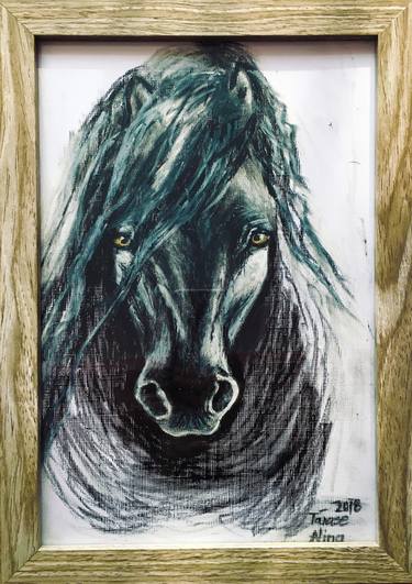 Print of Realism Horse Drawings by Alina Tanase