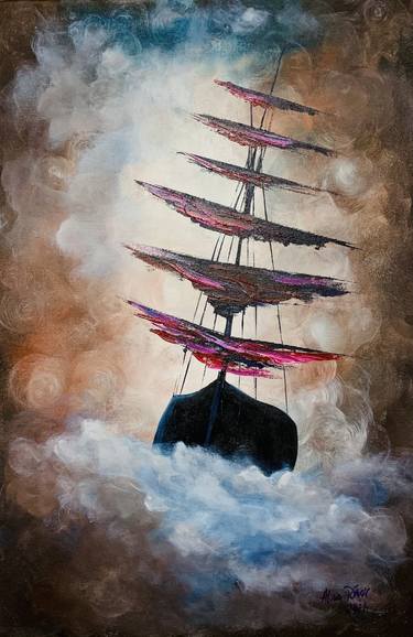 Print of Boat Paintings by Alina Tanase