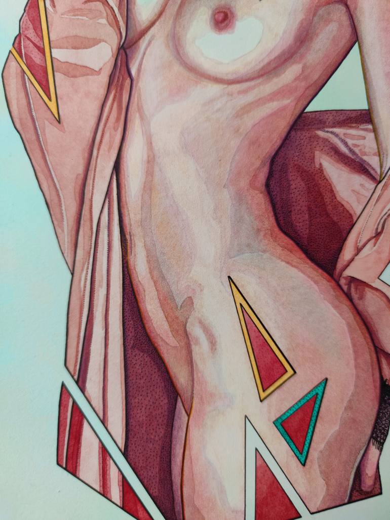 Original Contemporary Nude Painting by Oleg Kaznacheiev