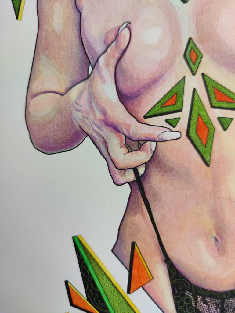 Original Contemporary Nude Painting by Oleg Kaznacheiev