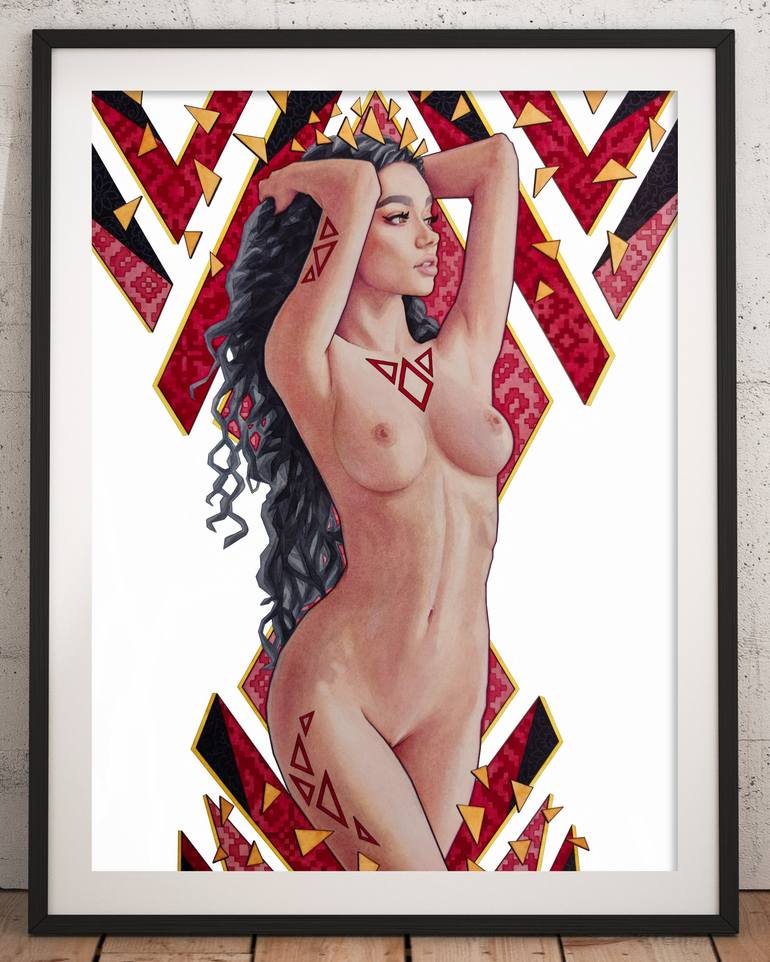 Original Contemporary Nude Painting by Oleg Kaznacheiev