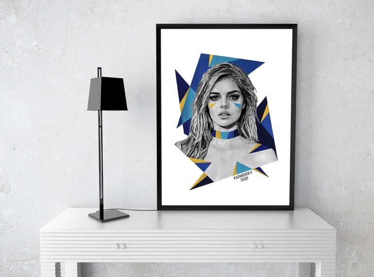 Original Figurative People Drawing by Oleg Kaznacheiev