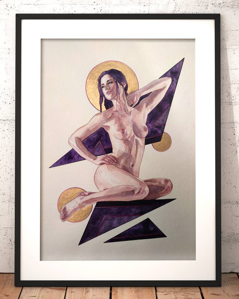 Original Figurative Nude Painting by Oleg Kaznacheiev
