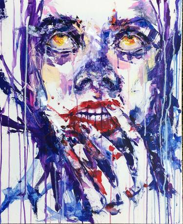 Original Abstract Portrait Paintings by Doriana Popa