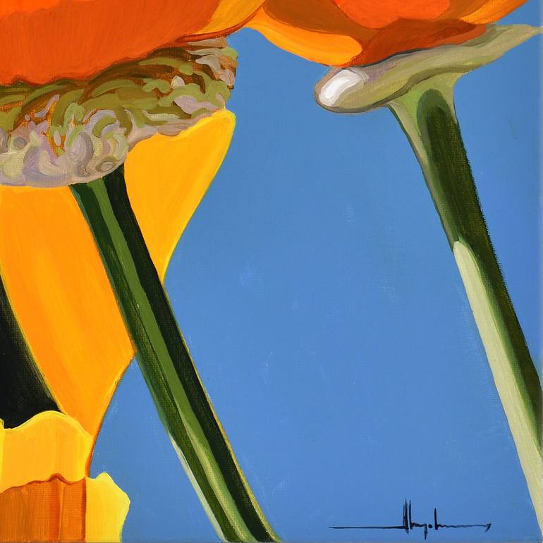 Original Contemporary Floral Painting by Alex Nizovsky