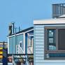 Houseboats And A Seagull - Detail