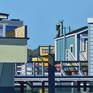 Houseboats And A Seagull - Detail