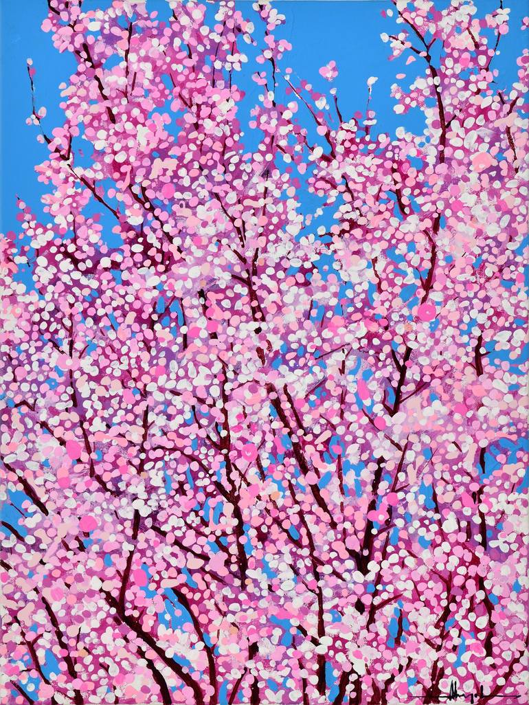 Cherry Blossoms #2 Painting by Alex Nizovsky | Saatchi Art