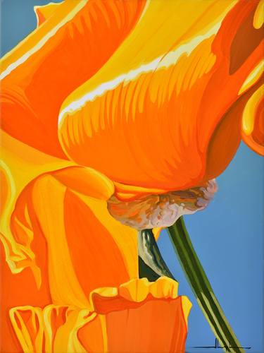 Original Figurative Floral Paintings by Alex Nizovsky