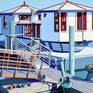Two Boats At Sausalito Dock - Detail